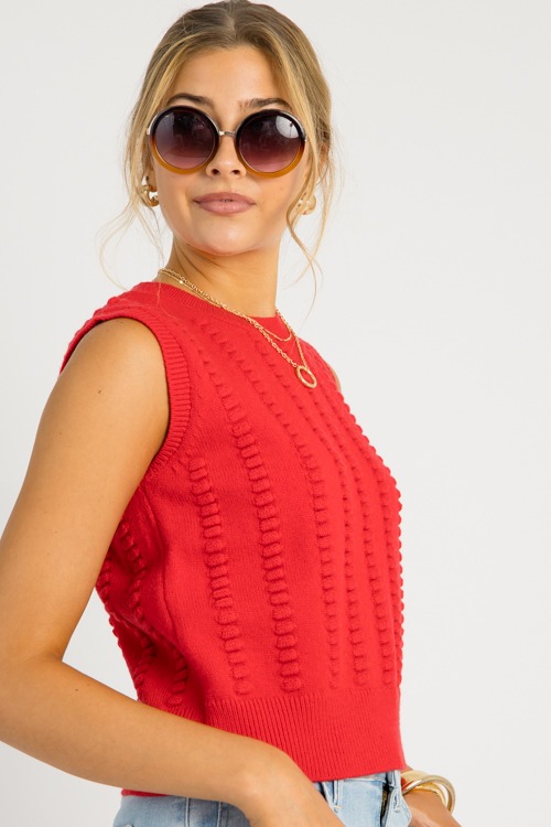 Textured Sweater Tank, Red - 0516-130.jpg
