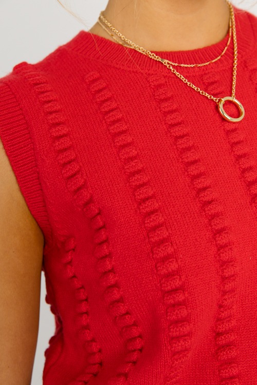 Textured Sweater Tank, Red - 0516-132.jpg