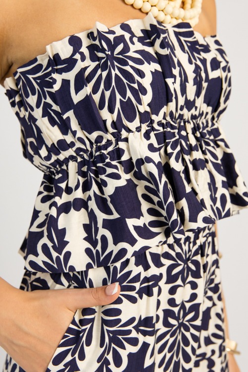 Printed Strapless Jumpsuit, Navy - 0516-22.jpg
