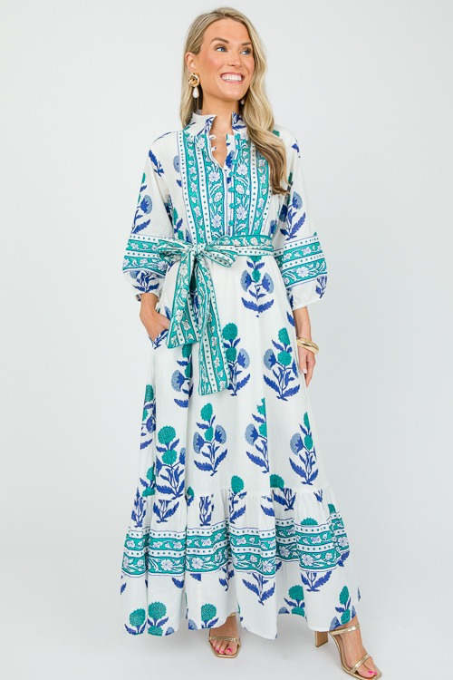 State Street Maxi, Turquoise Blue
