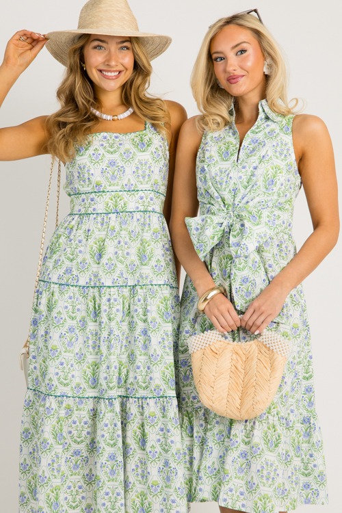 Tie Waist Floral Midi, Green Mix - 0516-69.jpg