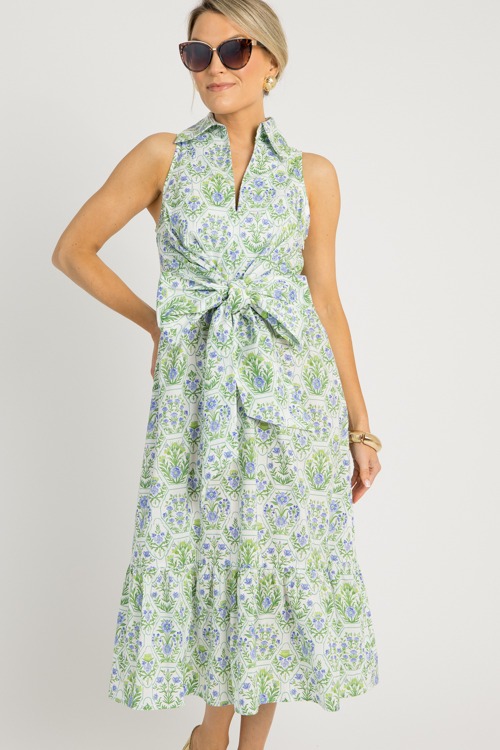 Tie Waist Floral Midi, Green Mix - 0516-70.jpg