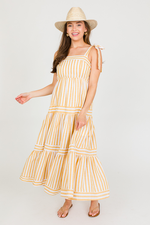 Golden Hour Stripe Midi