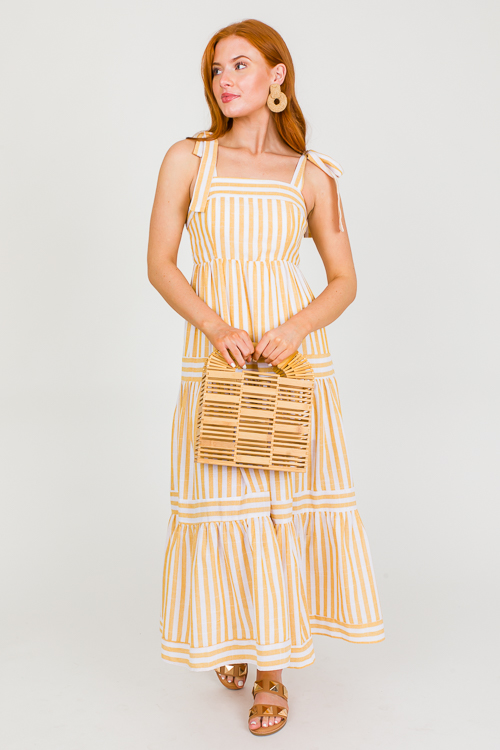 Golden Hour Stripe Midi