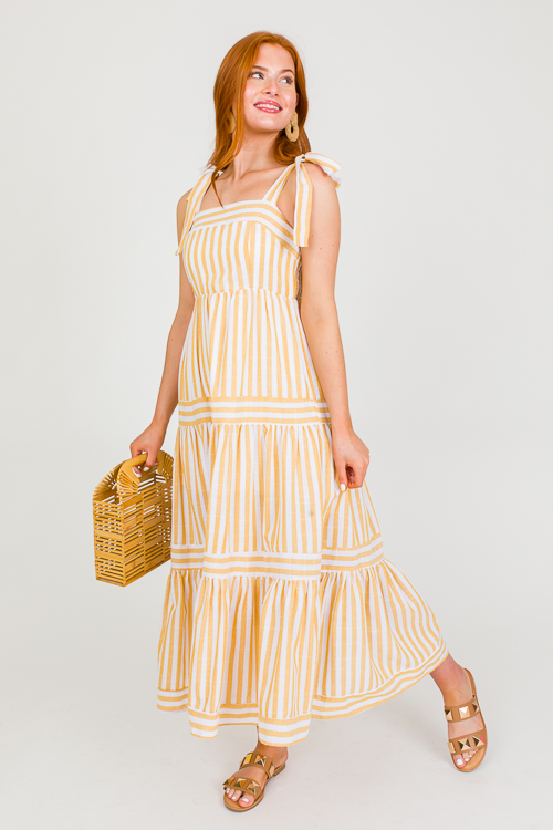 Golden Hour Stripe Midi