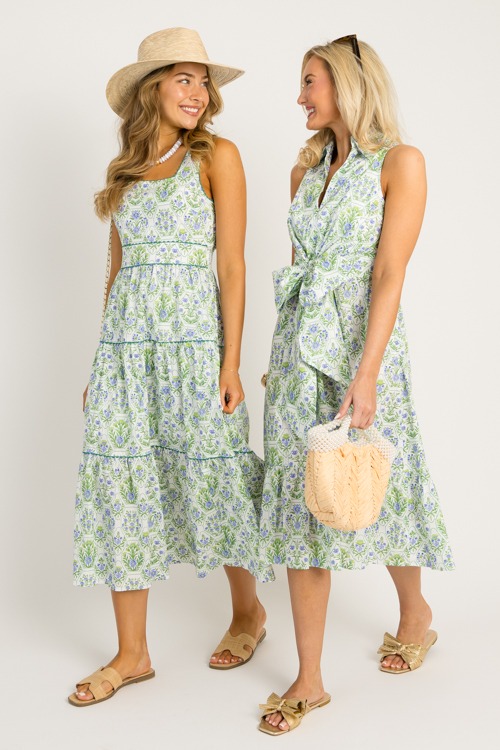 Tie Waist Floral Midi, Green Mix - 0516-82.jpg