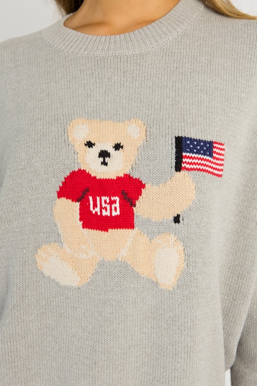 Teddy Bear Flag Sweater, H Grey - 0516-95.jpg
