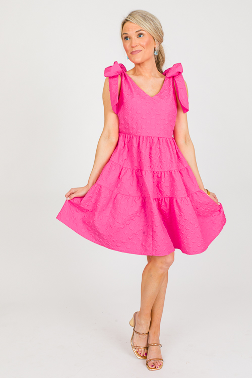 Sweet Spot Texture Dress, Pink