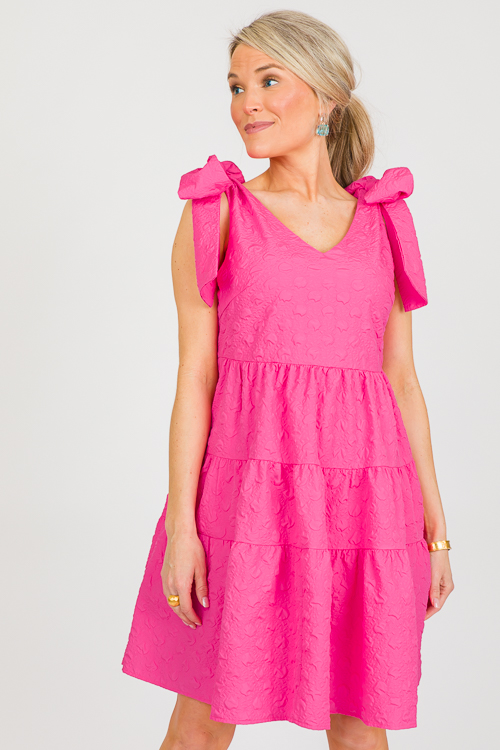 Sweet Spot Texture Dress, Pink