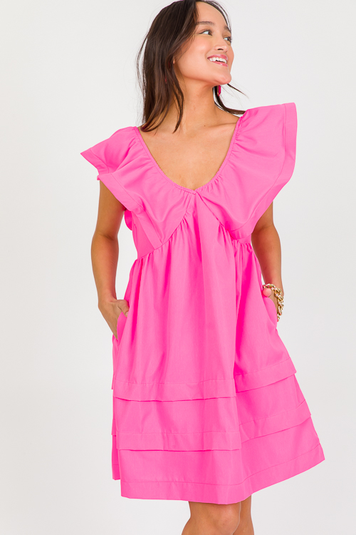 Femme Dress, Hot Pink