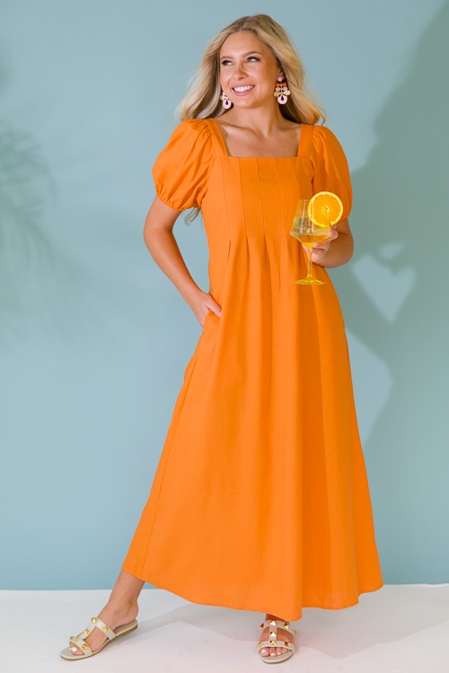 Linen Pleat Midi, Apricot - 0517-37-Edit.jpg