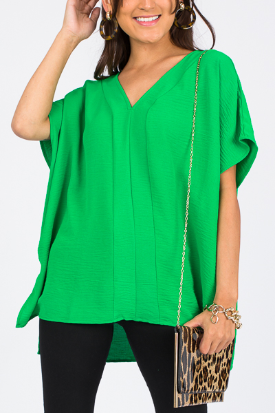 Porter Oversize Tunic, Kelly Green