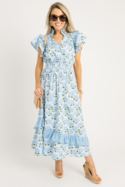 Hydrangea Ruffle Maxi, Off White