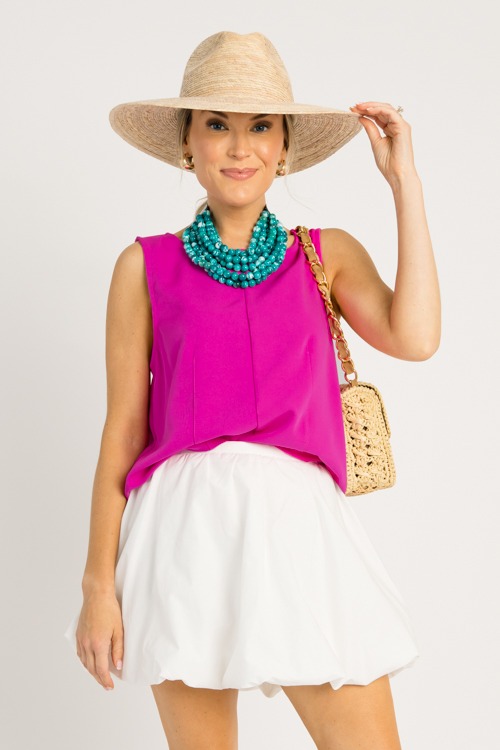Bubble Hem Mini Skirt, White - 0519-185.jpg