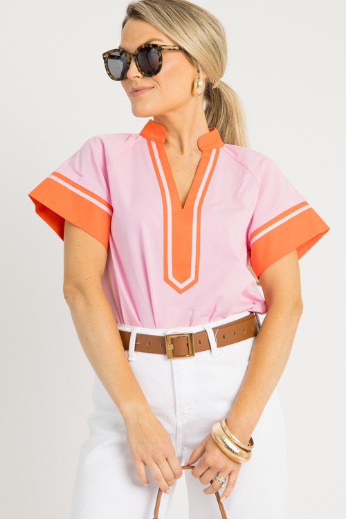 Quincy Colorblock Top, Pink - 0520-26p.jpg