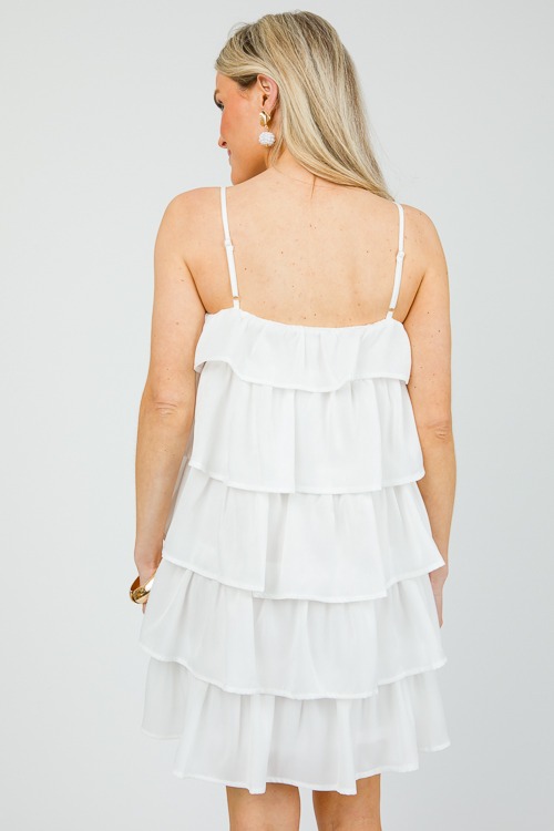 Ruffle Layer Satin Dress, Off White - 0521-105.jpg