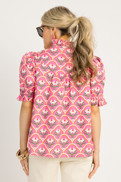 Floral Scallop Print Top, Pink - 0521-49h.jpg
