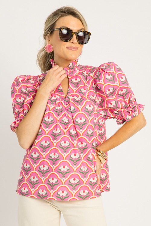 Floral Scallop Print Top, Pink - 0521-51.jpg