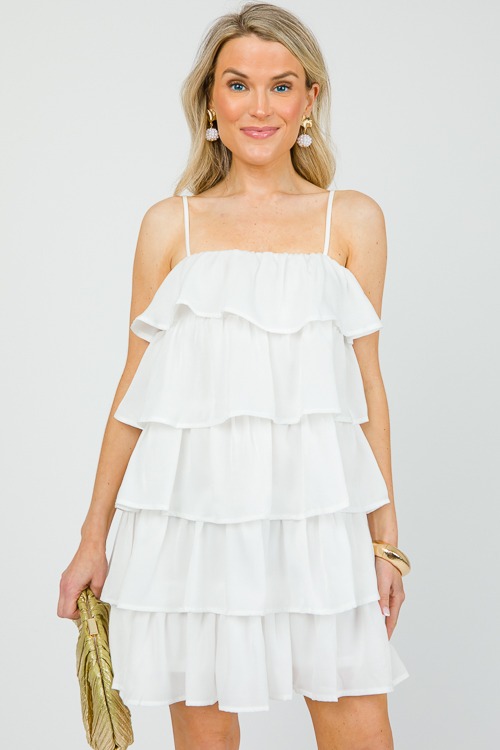 Ruffle Layer Satin Dress, Off White - 0521-99h.jpg