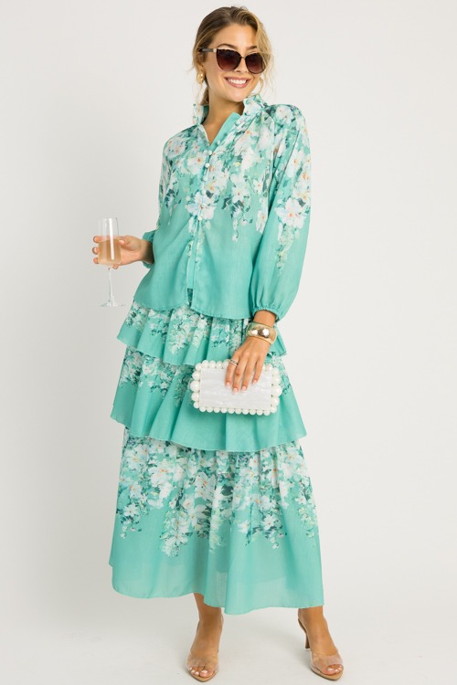 Floral Ruffle Skirt Set, Green - 0522-18.jpg