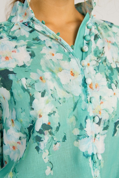 Floral Ruffle Skirt Set, Green - 0522-25.jpg