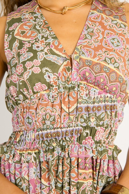 Flourishing Floral Maxi, Evergreen - 0522-2h.jpg