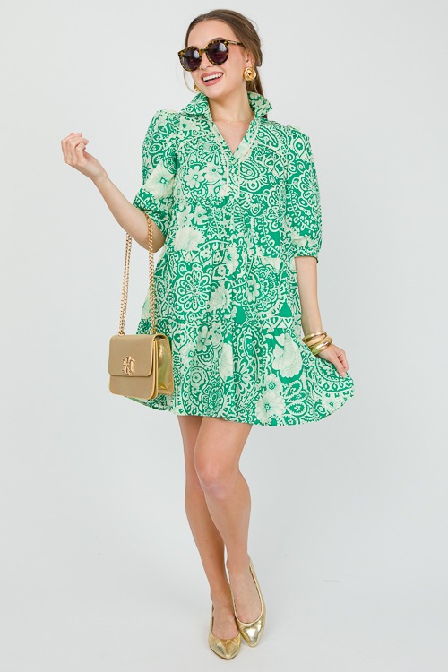 Kim Floral Mix Dress, Green - 0522-35h.jpg
