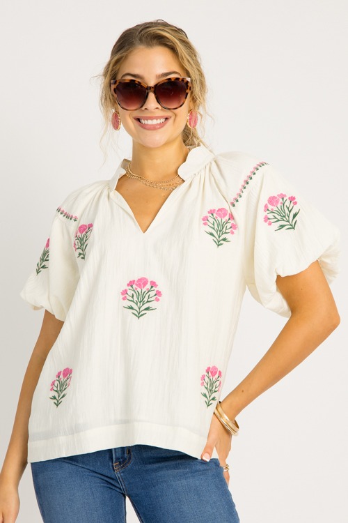 Flower Embroidery Top, Cream - 0522-71.jpg