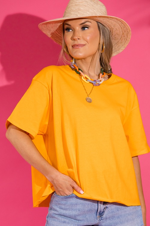 Raw Hem Tee, Orange - 0523-344h.jpg