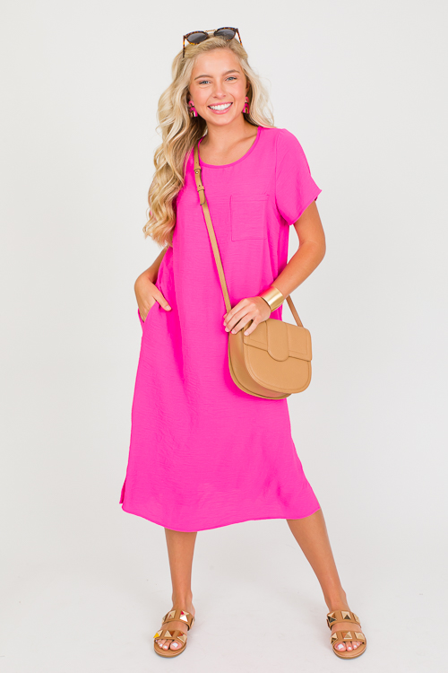 Simple Pleasures Midi Fuchsia New Arrivals The Blue Door Boutique