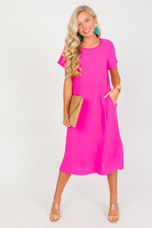 Simple Pleasures Midi, Fuchsia