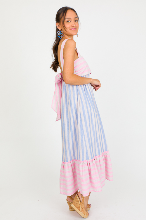 Oatmeal Stripes Maxi, Blue