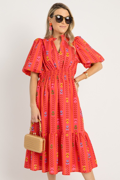 Vine Line Midi, Red Mix