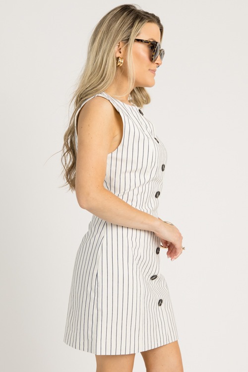 Striped Button Dress, Natural/B - 0527-125.jpg