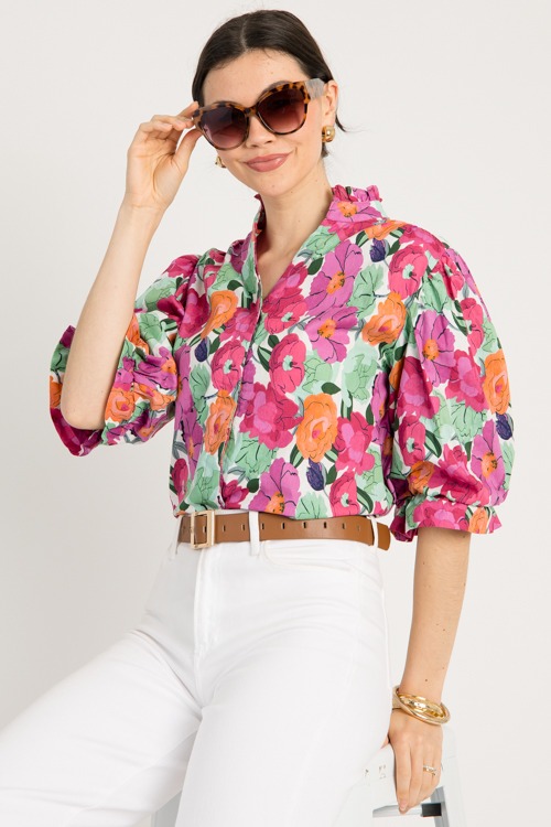 Briana Floral Top,Raspberry Mix - 0527-1p.jpg