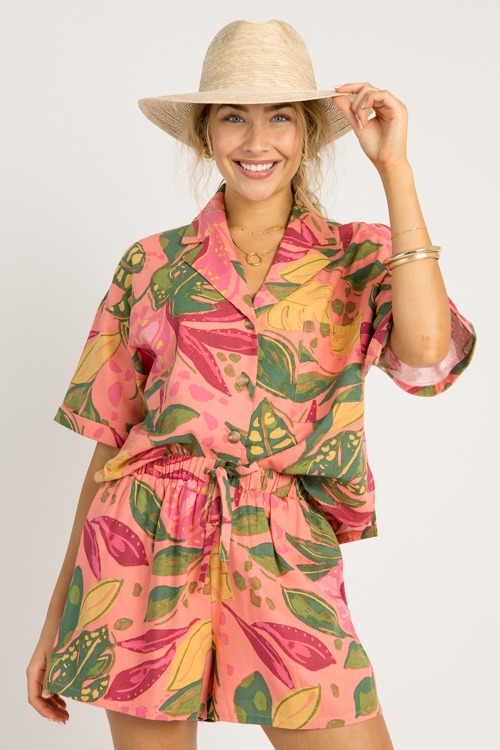Rio Shorts Set, Pink