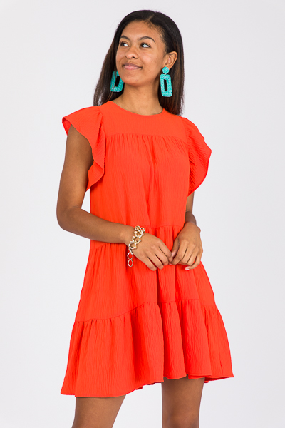 Delilah Dress, Tomato