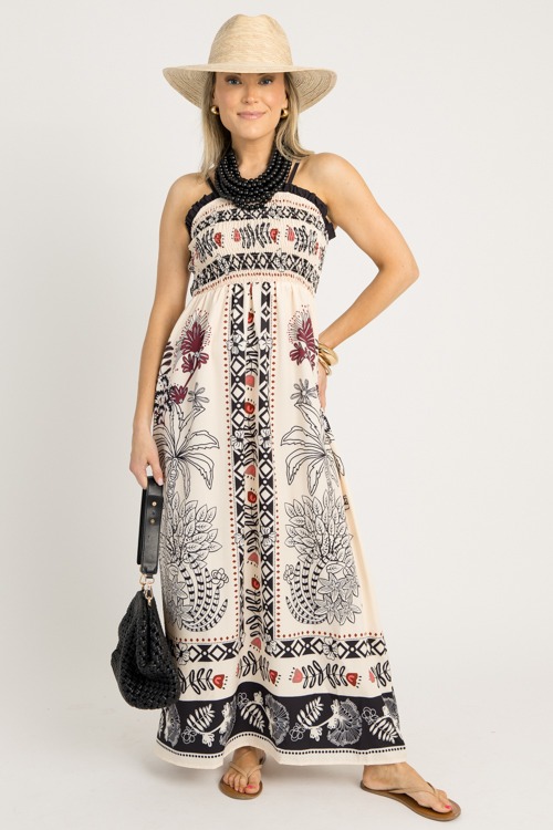 Celine Smock Maxi, Ivory