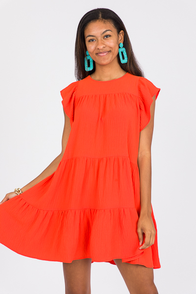 Delilah Dress, Tomato