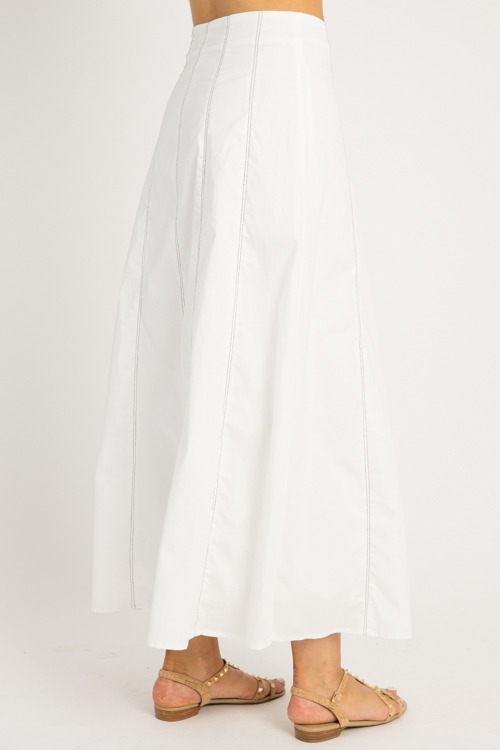 Contrast Stitch Maxi Skirt, Whi - 0527-51.jpg