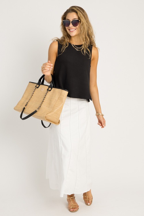 Contrast Stitch Maxi Skirt, Whi - 0527-52.jpg
