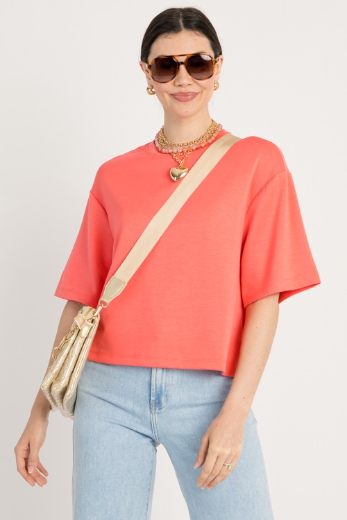 Dreamy Soft Tee, Coral