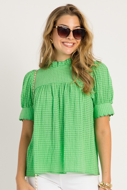 Sweet Checks Scallop Top, Green - 0528-125-Edit.jpg
