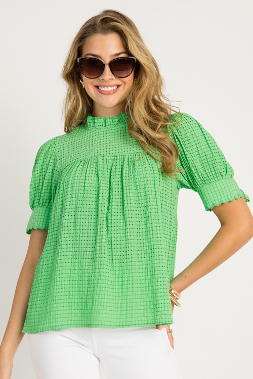 Sweet Checks Scallop Top, Green - 0528-126-Edit.jpg