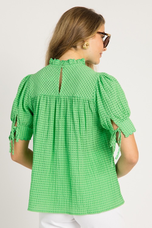 Sweet Checks Scallop Top, Green - 0528-129-Edit.jpg