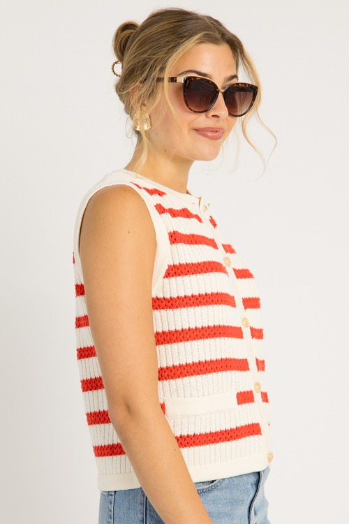 Buttoned Sweater Vest, Red - 0528-134.jpg