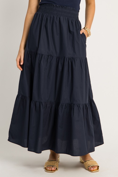 Willa Maxi Skirt, Navy