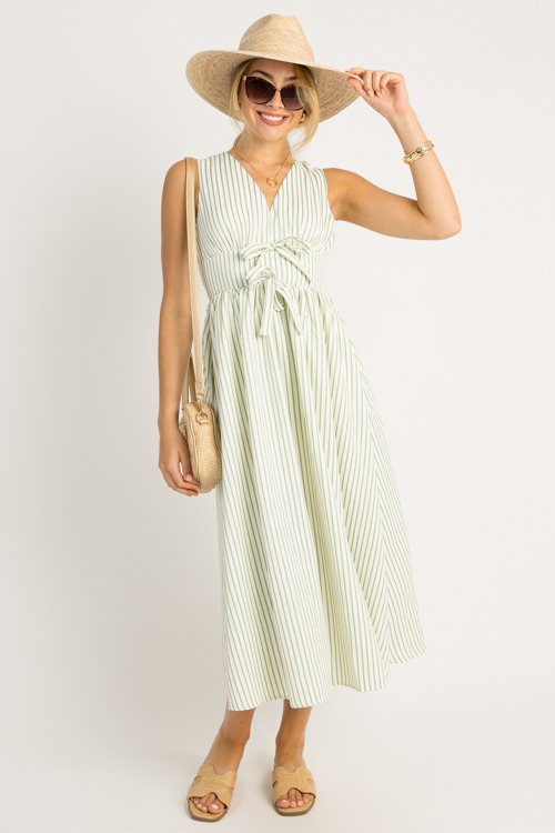 Samantha Stripe Maxi, Sage