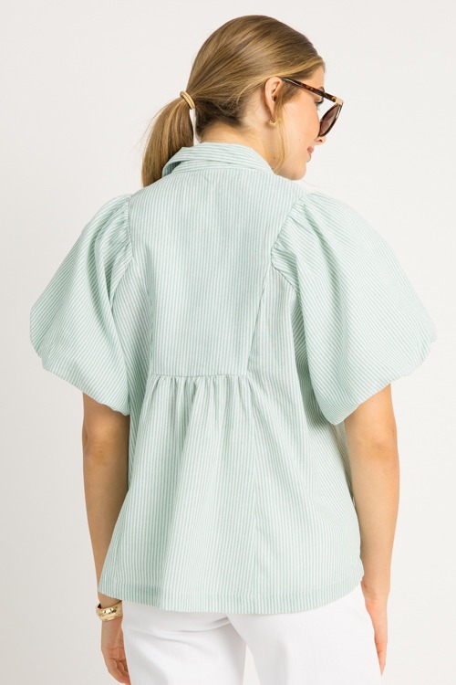 Mary Stripe Top, Green - 0529-98.jpg