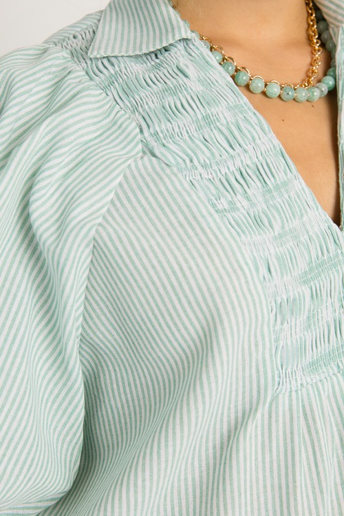 Mary Stripe Top, Green - 0529-99.jpg
